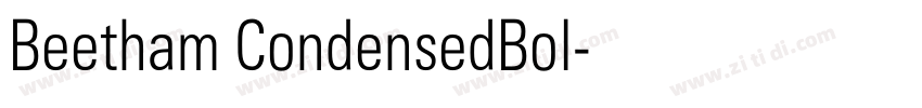 Beetham CondensedBol字体转换